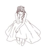 花嫁/ドレス姿の女性 イラスト